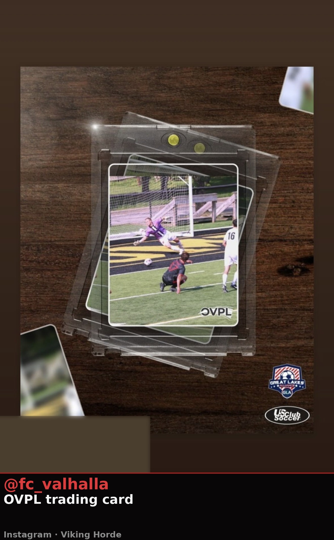 Instagram — Valhalla FC OVPL trading card